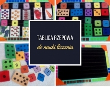 Tablica rzepowa do nauki liczenia