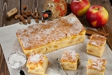 Szarlotka Eweliny z budyniem