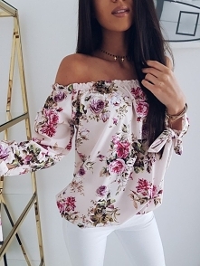 Off Shoulder Shirring Floral Print Loose Blouse
Rozmiar: S, M, L, XL
Kolor: pink