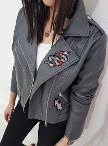 Kurtka ramoneska SNAKE szara.
Ottanta - sklep online