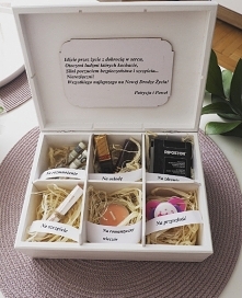 Pudełko decoupage wykonane na prezent ślubny. Zapraszam!