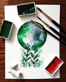 Księżycowe kosmiczne kwiaty