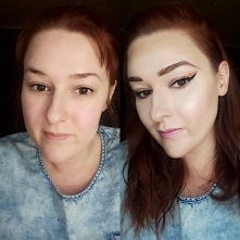 Mój makijaż 
Przed i po