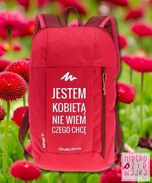 Plecak Jestem kobietą Quech...