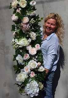 girlanda kwiatowa - sztuczne kwiaty, wysoka jakość