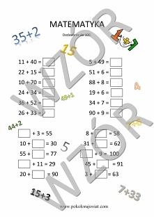 Karty pracy dla dzieci, przedszkolne i wczesnoszkolne