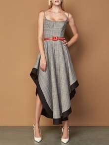 Fashion Spaghetti Strap Grid Irregular Dress
Rozmiar: S, M, L, XL
Kolor: Multicolor