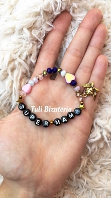 Bransoletka z napisem, inicjałami lub dowolnym napisem by Tuli Biżuteria ❤️