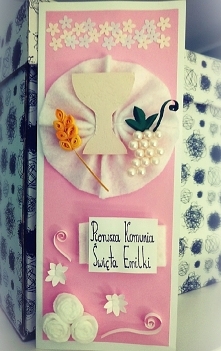 Kartka komunijna dla dziewczynki
