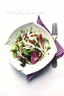 Sałata z pieczonym kurczakiem