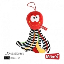 Uśmiechamy się:)

Niemowlę nie rozpoznaje jeszcze kolorów, wybieraj zabawki kontrastowe, biało-czarne z podstawowymi figurami geometrycznymi.

Grzechotka Mini Ośmiorniczka Hencz...