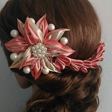 kwiat do włosów ślubny