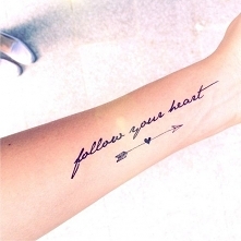 tatuaż Follow your heart