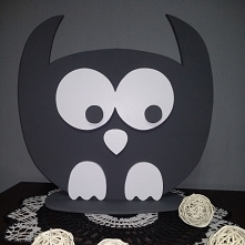 Pani sowa z drewna. Handmade. Recznie wykonana z drewna.