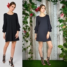 Malwa Czarna - czarna sukienka