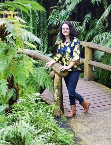 Bluzka w cytrynki uszyta z wykroju burda