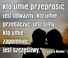 Umiem przebaczyć, gorzej za...