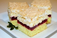 Ciasto malinowo - kokosowe