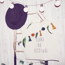 Torba na festiwal handmade. Znajdź mnie na fb "Praca domowa handmade".