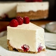 sernik na zimno z białą cze...