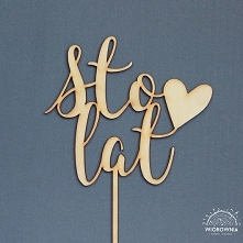 Cake topper, napis na tort ...