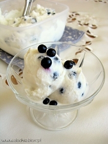 Lody mleczne z porzeczkami