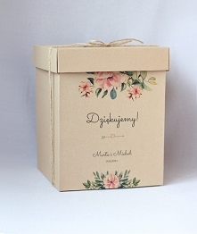 pudełko na koperty zaproszenia NAVI rustykalny styl