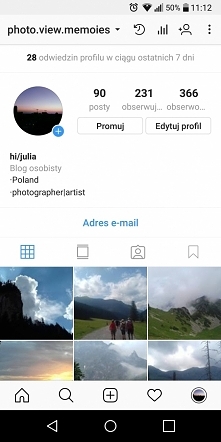 zapraszam serdecznie na mojego instagrama! interesuje się fotografią i zdjęcia są robione przeze mnie :))