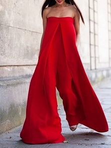 Solid Strapless Pocket Wide Leg Jumpsuit
Rozmiar: S, M, L, XL
Kolor: red