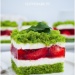 Ciasto szpinakowe z truskawkami