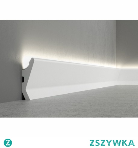 Nowoczesna-gładka listwa podłogowa z funkcją zamontowania taśmy LED QL014 Paper Mardom Decor. Listwa przypodłogowa o ciekawym kształcie i designie, która sprawdzi się we współczesnych trendach architektonicznych. Model listwy możemy montować także jako listwę ścienną. Tego typu sztukateria odmieni aranżowane wnętrze w stylowe i z charakterem. Odporna na wodę i wilgoć, nietoksyczna.