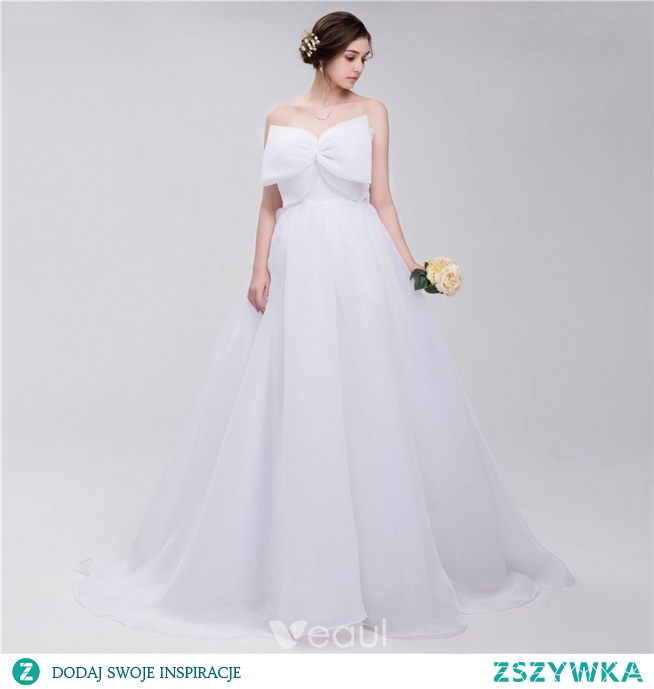 Flotte Sorte Brudekjoler 2018 Prinsesse Organza Sløjfe Stropløs Halterneck Ærmeløs Lange Bryllup