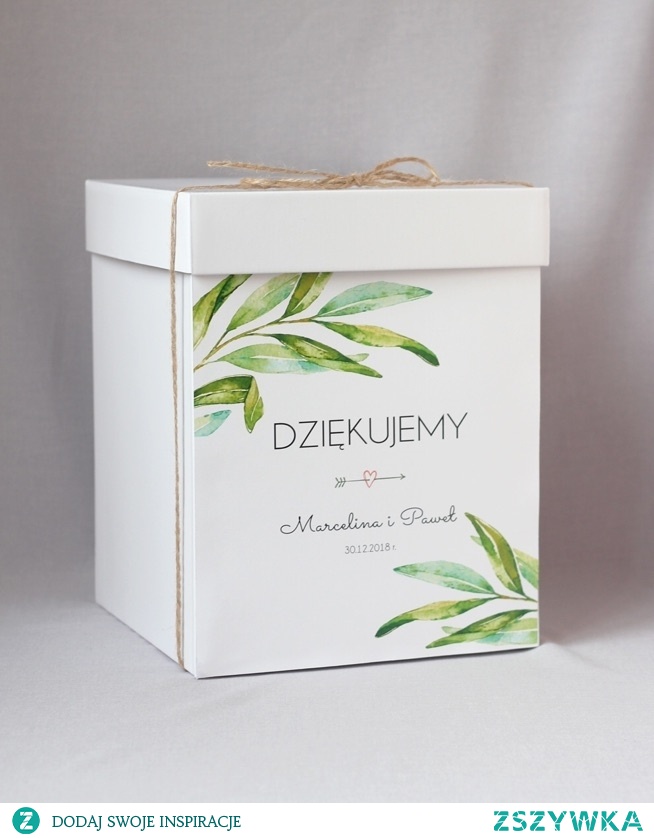 rustykalne pudełko na koperty