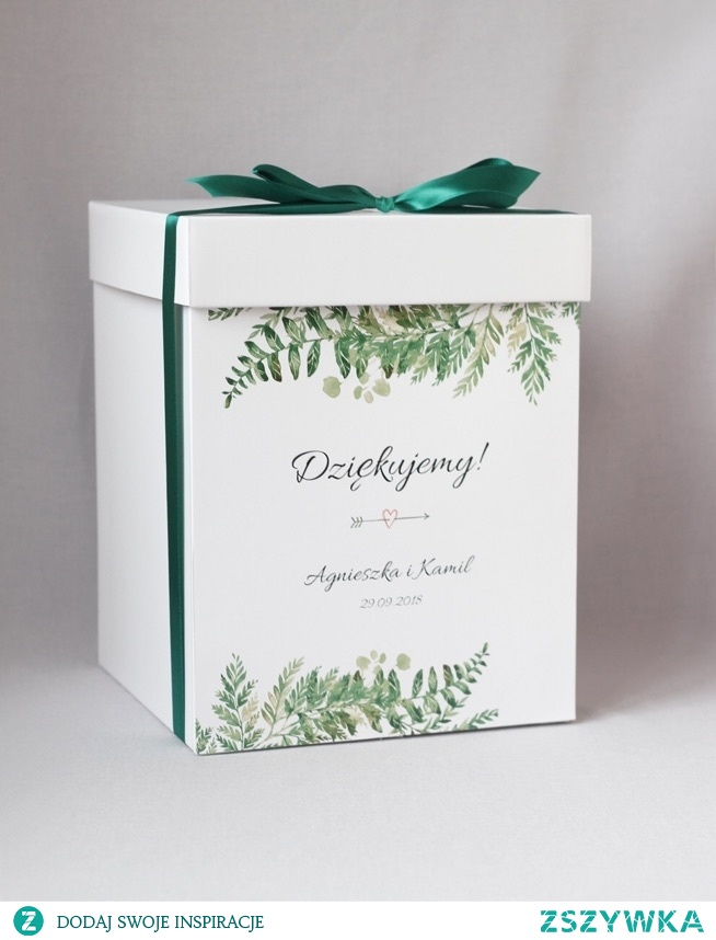 paprotka pudełko na koperty