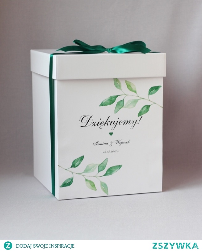 eukaliptus pudełko na kopert