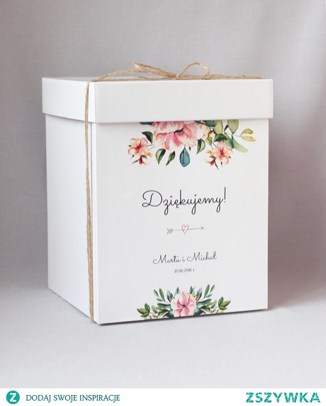 rustykalne pudełko na koperty