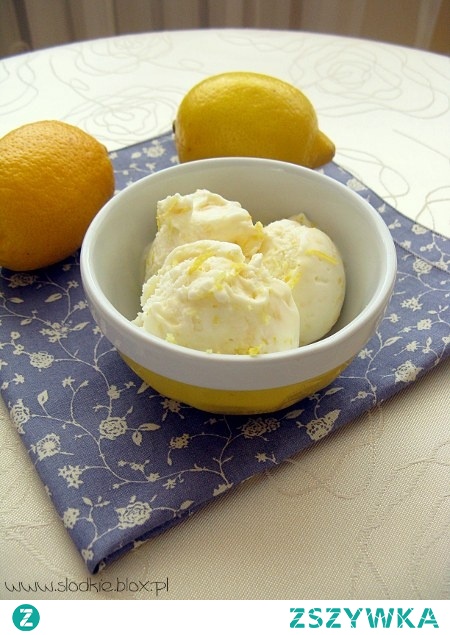 Kremowe lody cytrynowe