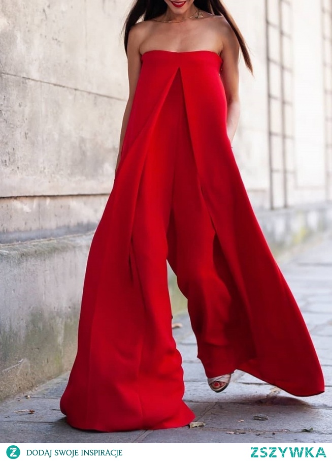 Solid Strapless Pocket Wide Leg Jumpsuit
Rozmiar: S, M, L, XL
Kolor: red
