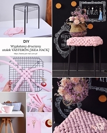 DIY [IKEA HACK]: Wyplatany druciany stołek VÄSTERÖN