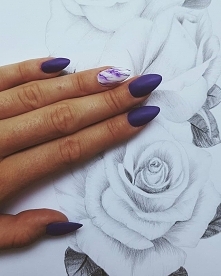 Cudne :) #nails #gel #nailstagram #nailstyle #beautiful #bestoftheday #photooftheday #instagood #instaphoto #rose #marmur #marmurnails #purple #fiolet #like #love #followme #ama...