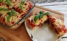 Naleśniki z pieczarkami w sosie meksykańskim