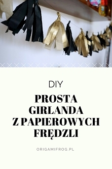 Zrób to sam - girlanda z papierowych frędzli
DIY Girlanda z papierowych frędzli na imprezę Wielkiego Gatbbiego / impreza lata 20• origamifrog.pl
