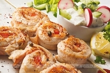 Szaszłyk z kurczaka i cebulki grillowany