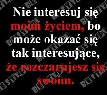 możesz sie rozczarować