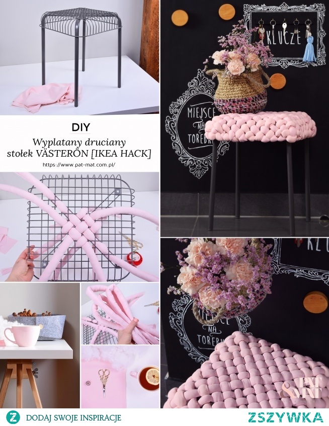 DIY [IKEA HACK]: Wyplatany druciany stołek VÄSTERÖN