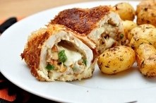 Kurczak nadziewany kurkami i mozzarellą