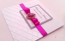 zaproszenie ślubne z brosszką