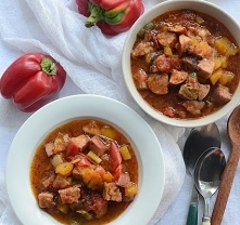 Jesienne leczo z dynią piżmową