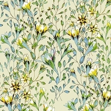 Pnące kwiaty wśród liści - ...