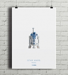 Star Wars - R2D2 - plakat 50x70 cm